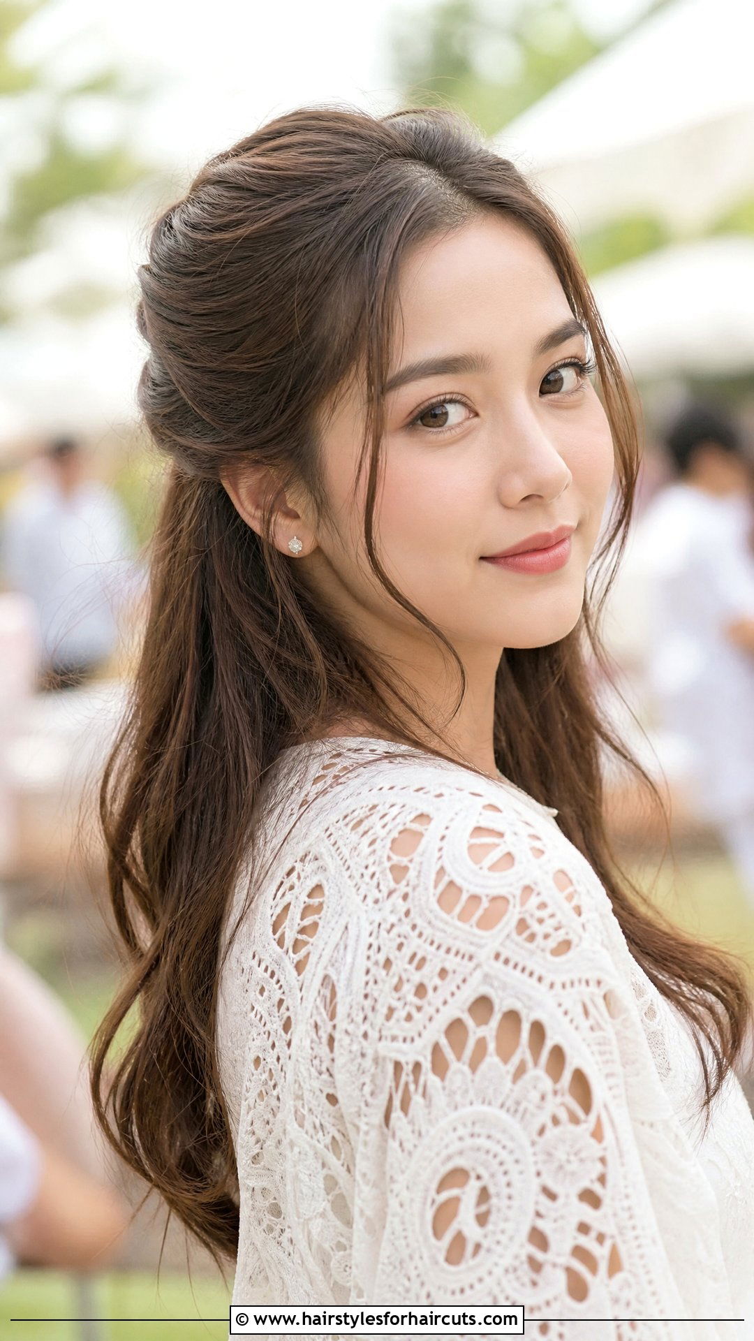 Thai Half Up Half Down Hairstyle - 25 thai hairstyles - 25 thai hairstyles