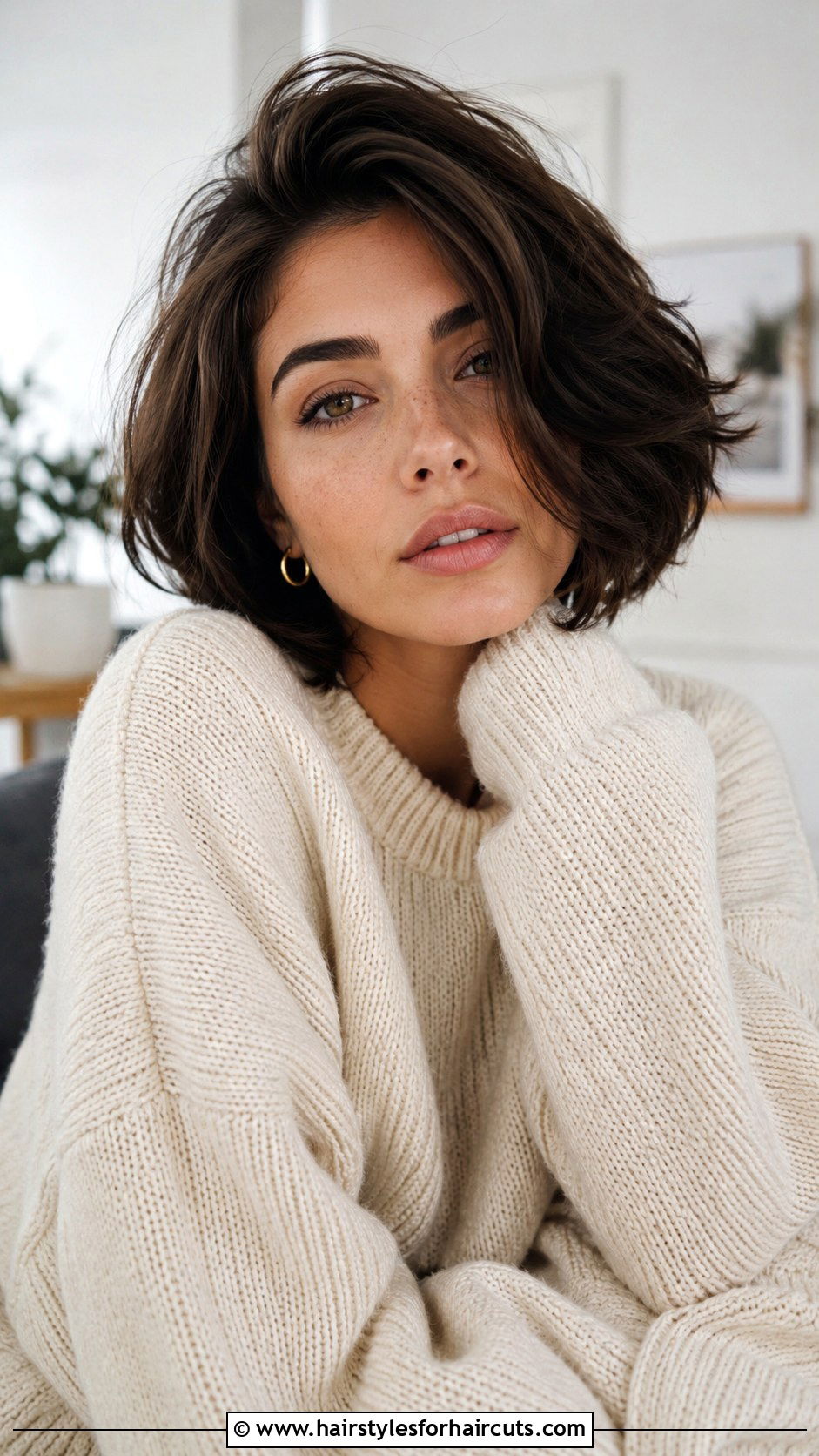 Thick Chin Length Hair - 25 chin hairstyles - 25 chin hairstyles