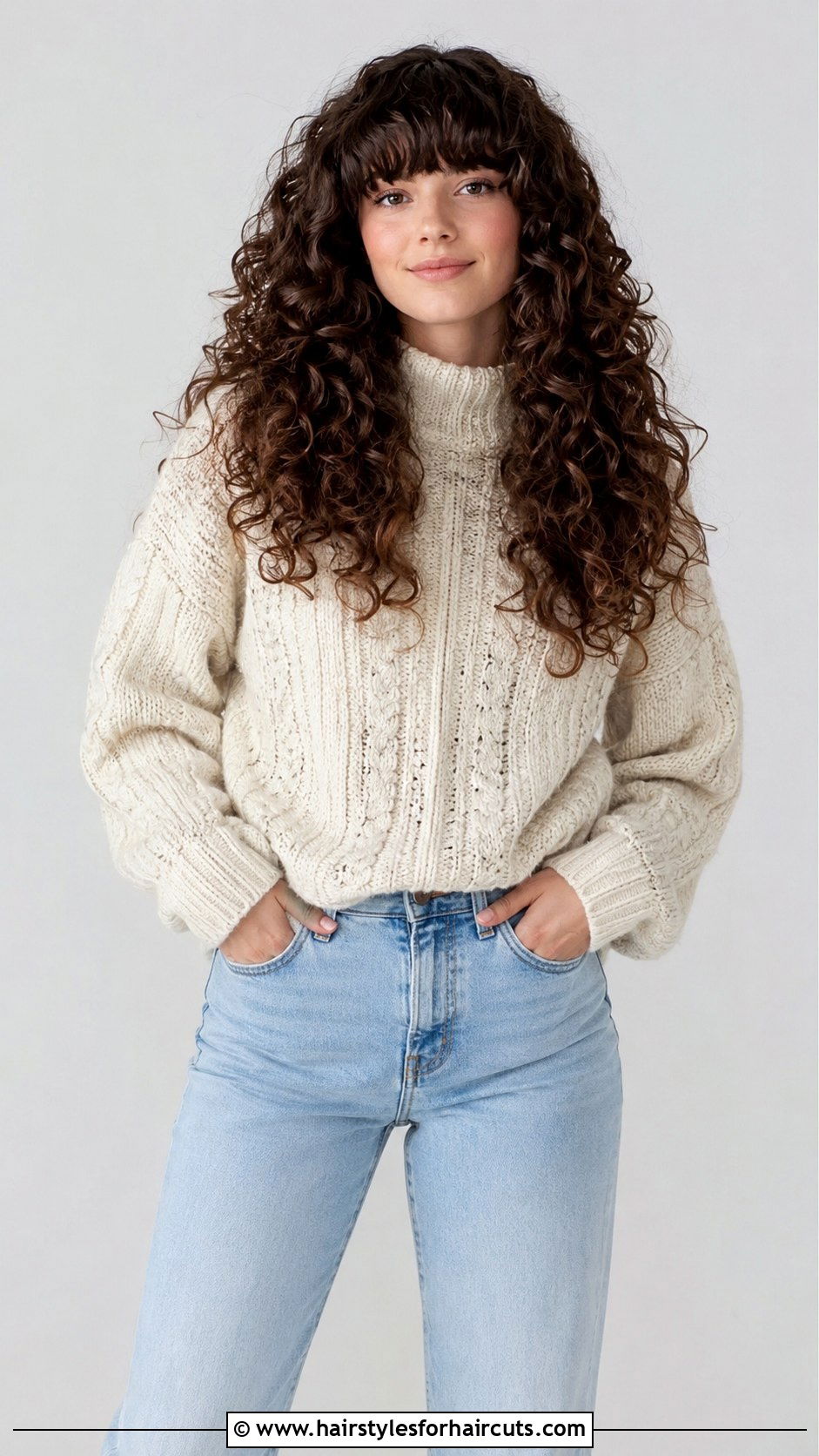 Thick Curly Hair With Blunt Bangs - 25 bang haircuts for curly hair - 25 bang haircuts for curly hair