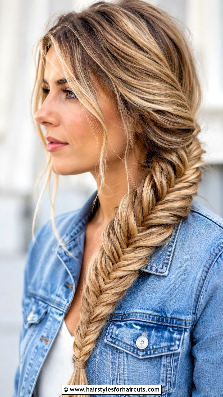 Thick Fishtail Braid - 25 clip in hair extensions hairstyles - 25 clip in hair extensions hairstyles