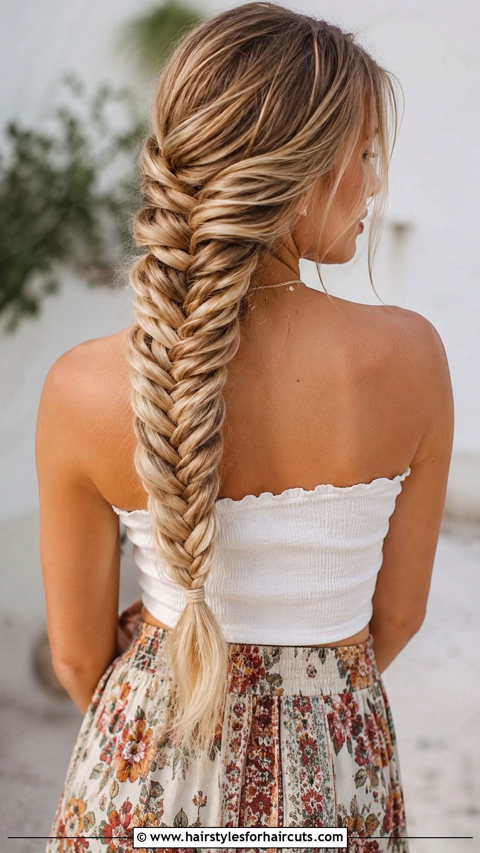Thick Fishtail Braid - 25 extension hairstyles - 25 extension hairstyles
