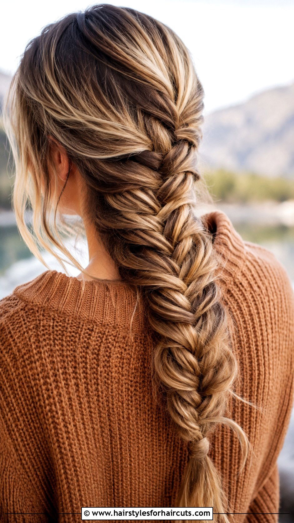 Thick Fishtail Braid - 25 hairstyles with clip in extensions - 25 hairstyles with clip in extensions