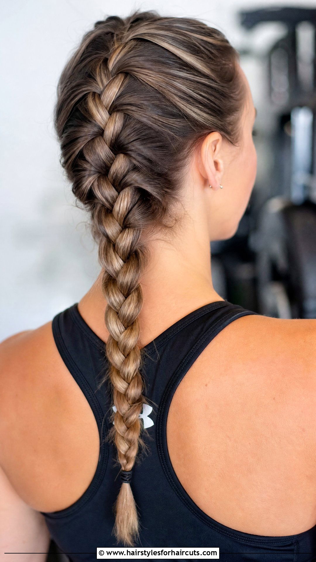 Thick French Braid - 25 volleyball hairstyles for curly hair - 25 volleyball hairstyles for curly hair