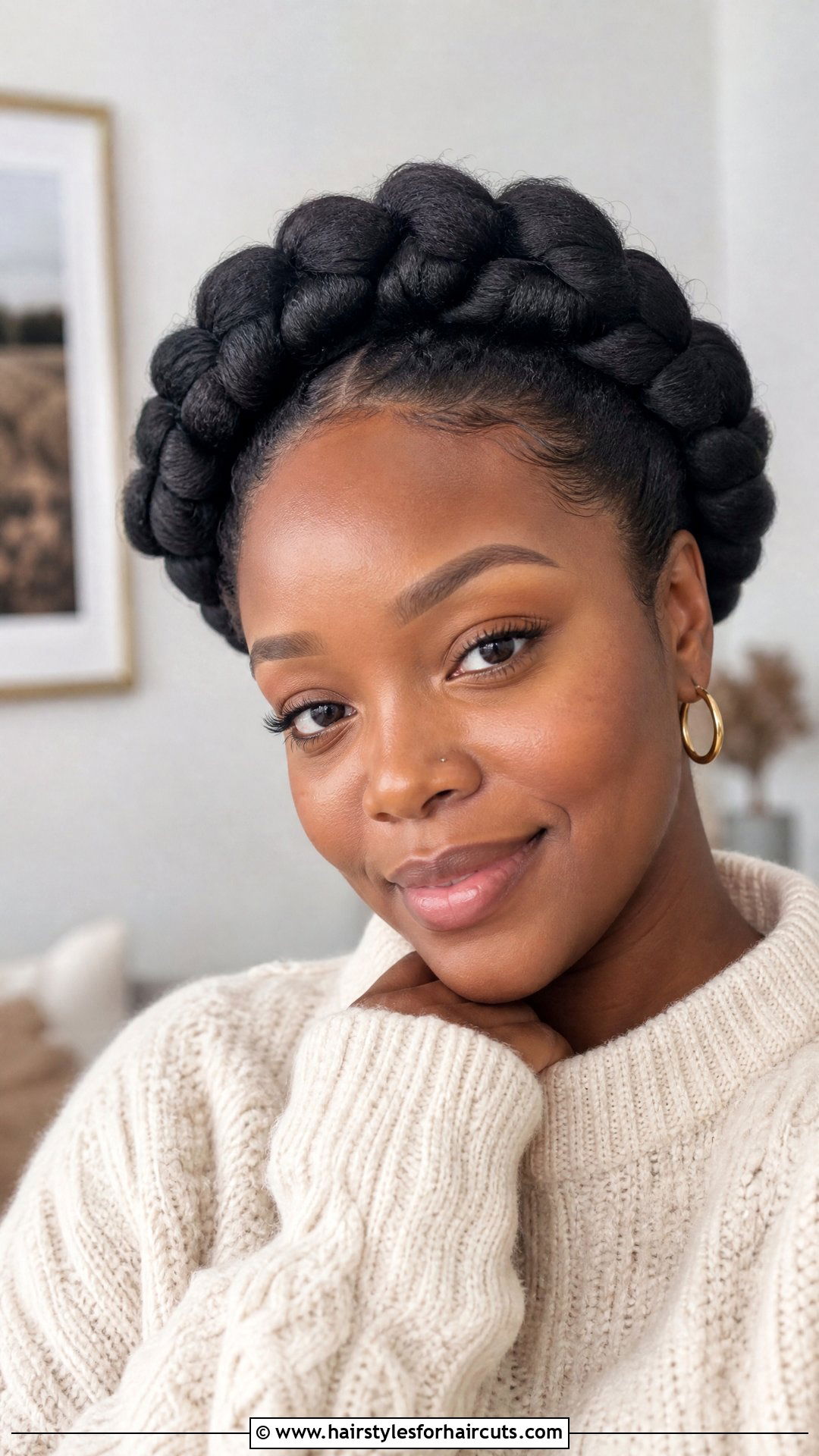 Thick Halo Braid - 25 halo braid hairstyles for black hair - 25 halo braid hairstyles for black hair