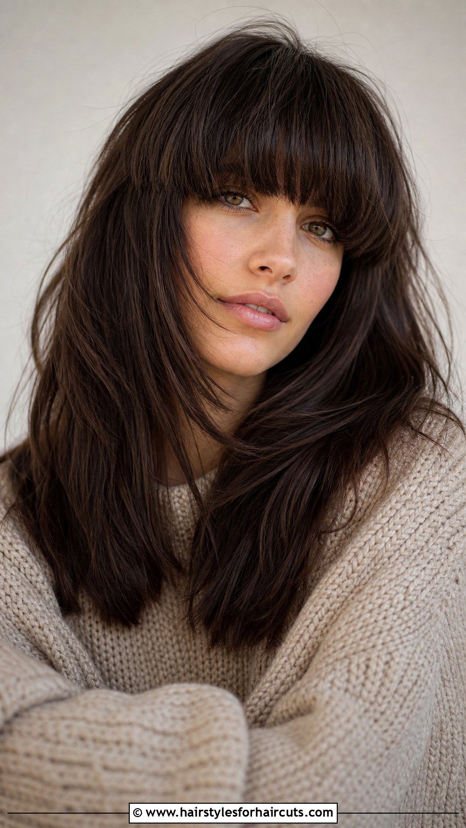 Thick Shoulder Length Hair With Heavy Bangs - 25 shoulder length hair with bangs hairstyles - 25 shoulder length hair with bangs hairstyles