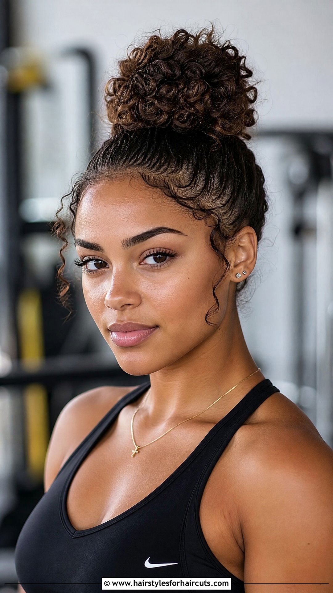 Top Knot For Medium Curly Hair - 25 curly hairstyles for girls with medium hair - 25 curly hairstyles for girls with medium hair