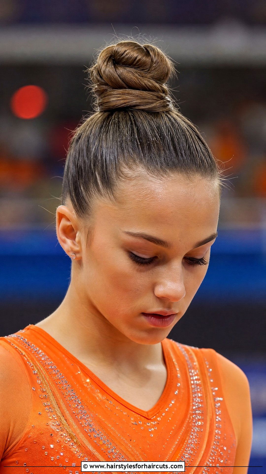 Top Knot Gymnastics Hair - 25 gymnastics hairstyles - 25 gymnastics hairstyles