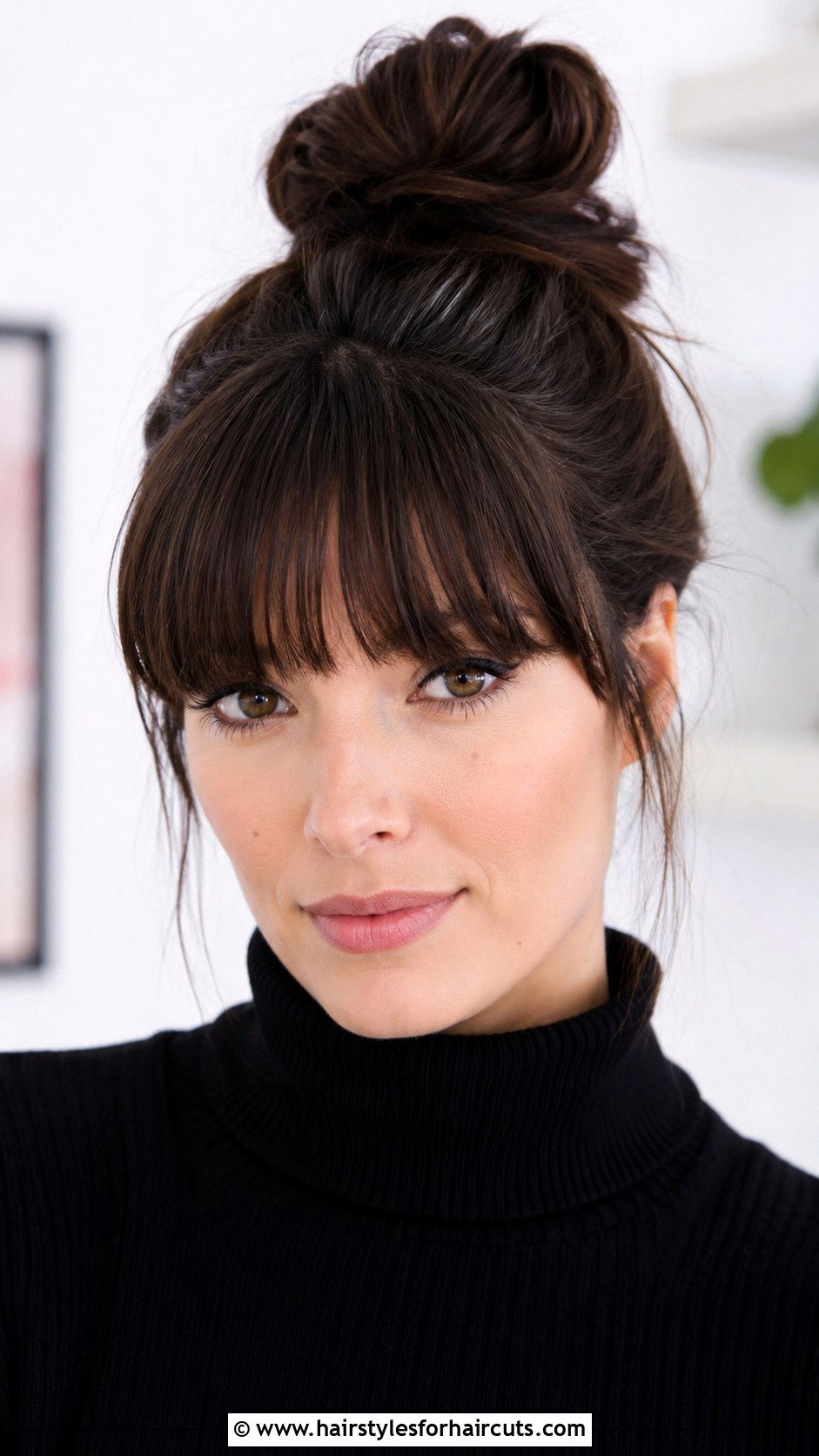 Top Knot With Bangs - 25 ww2 hairstyles - 25 ww2 hairstyles