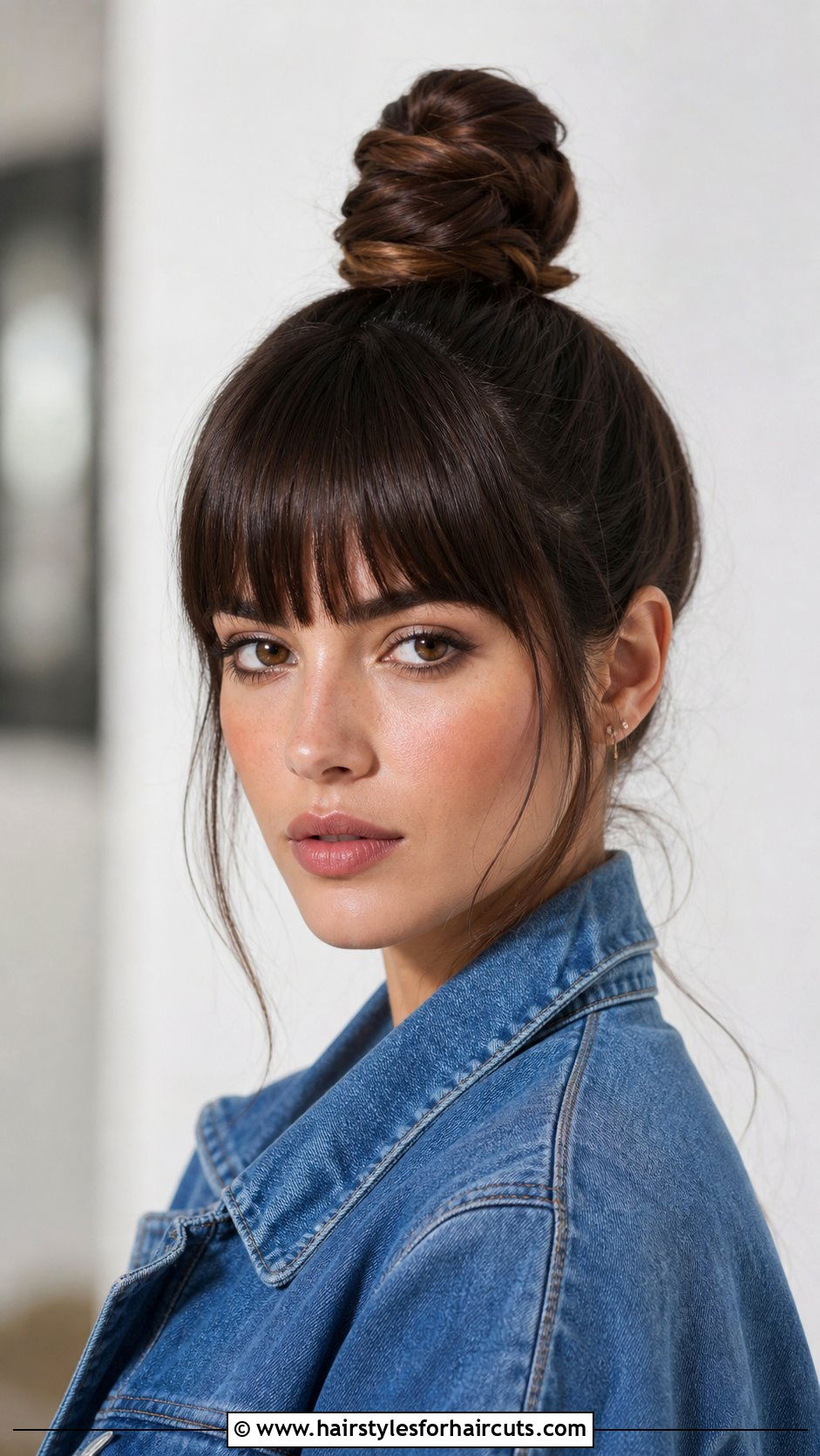 Top Knot With Bangs - 25 top knot hairstyles - 25 top knot hairstyles