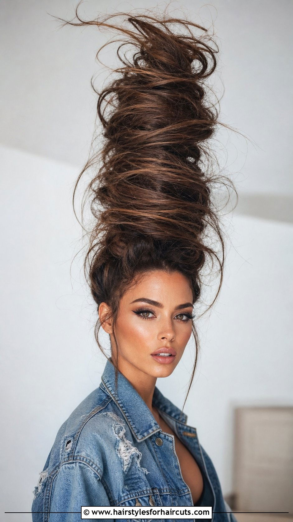 Tornado Teased Updo Hairstyle - 25 weird hairstyles - 25 weird hairstyles