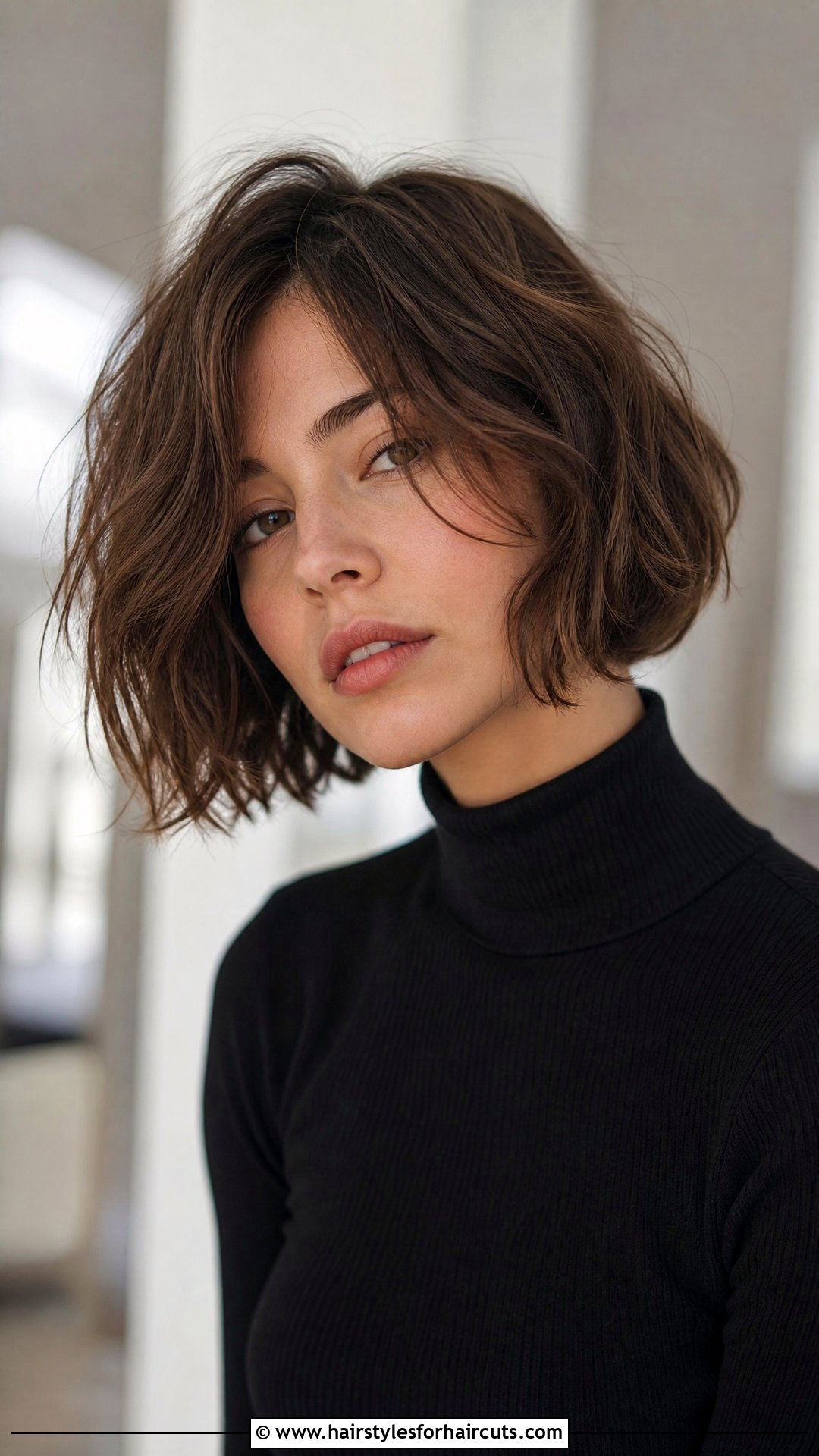 Tousled Chin Length Bob - 25 tousled haircuts - 25 tousled haircuts