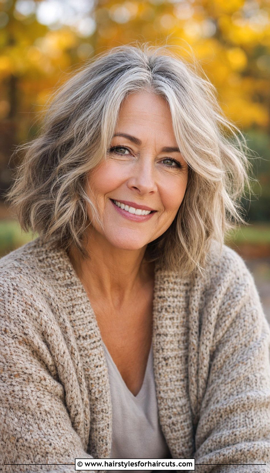 Tousled Lob Haircut For Older Women - 25 hairstyles for 50 year old women - 25 hairstyles for 50 year old women
