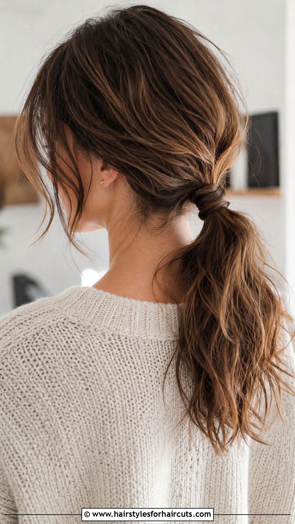 Tousled Low Ponytail - 25 christmas party hairstyles - 25 christmas party hairstyles