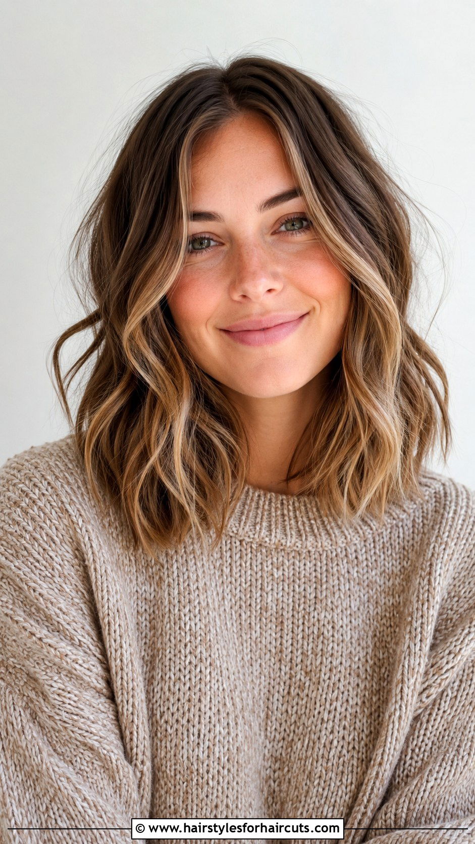 Tousled Shoulder Length Waves - 25 bed head hairstyles - 25 bed head hairstyles