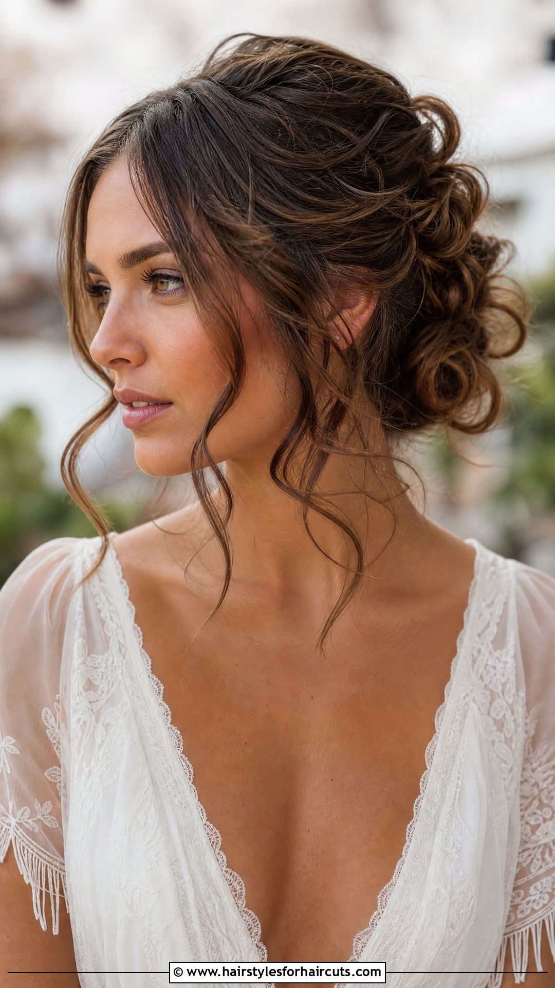 Tousled Updo With Tendrils - 25 pageant hairstyles - 25 pageant hairstyles