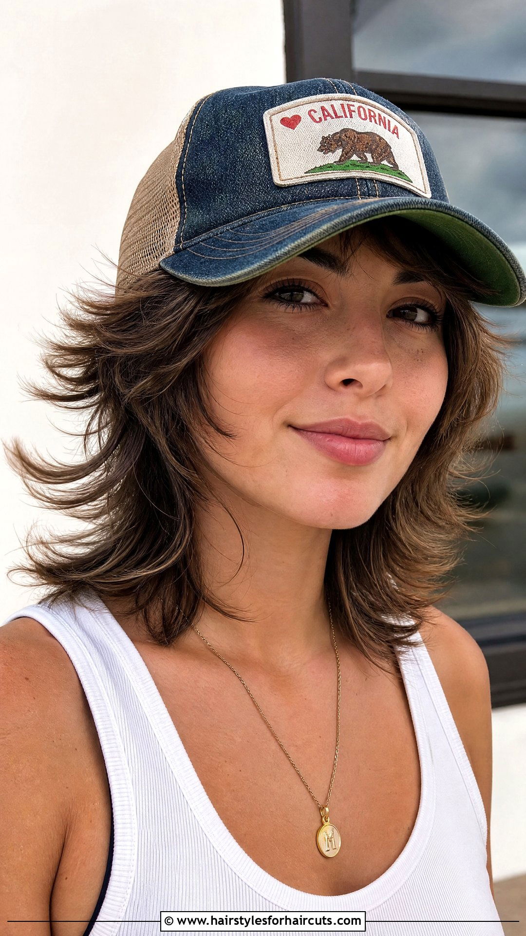 Tousled Wings Haircut With Trucker Hat - 25 wings haircuts with hat - 25 wings haircuts with hat