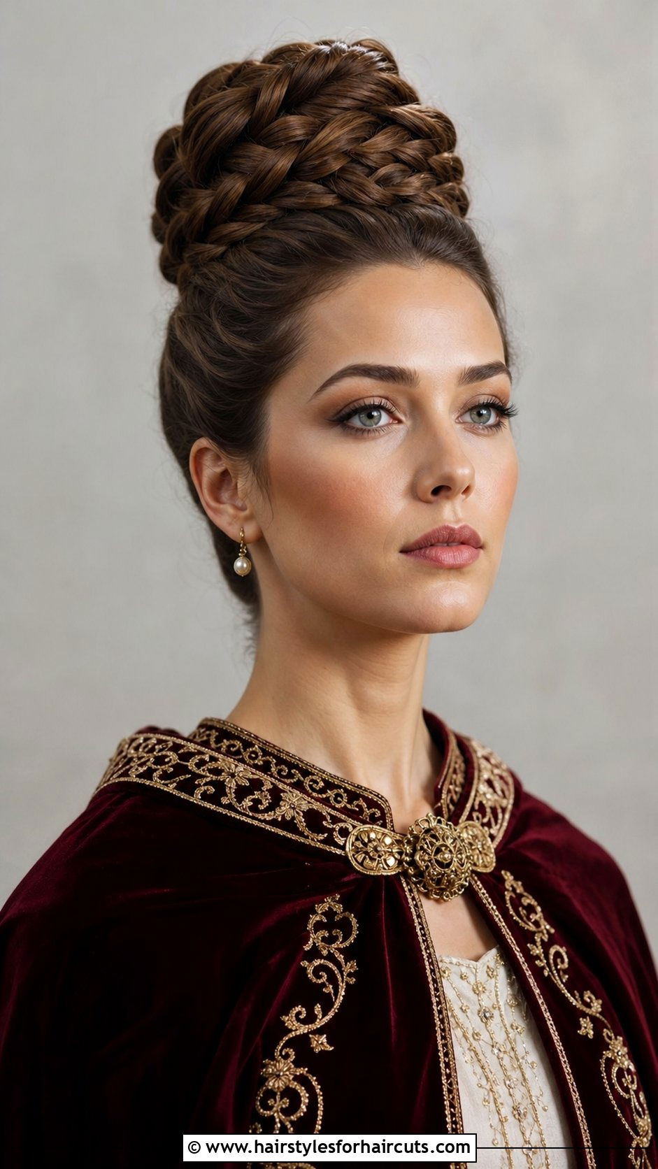 Tower Braided Updo - 25 haircuts and style castle towers - 25 haircuts and style castle towers