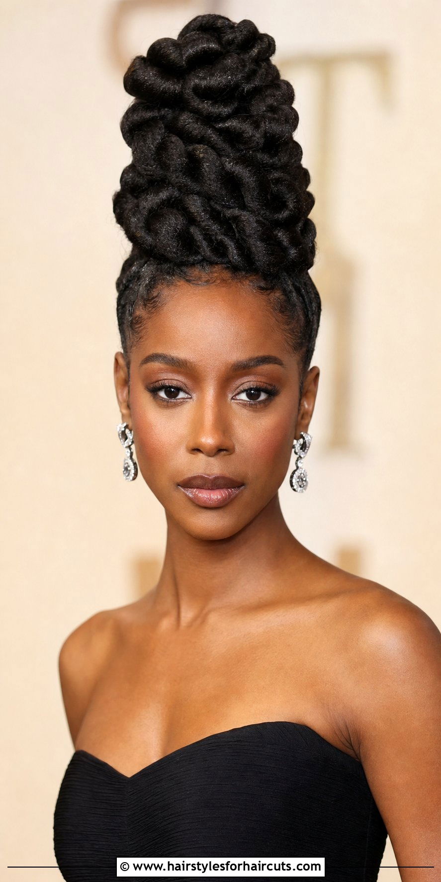 Towering Twisted Updo - 25 haircuts and style castle towers - 25 haircuts and style castle towers