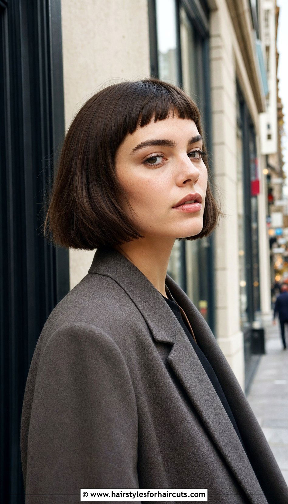 Trendy City Micro Bangs Bob - 25 haircuts downtown - 25 haircuts downtown