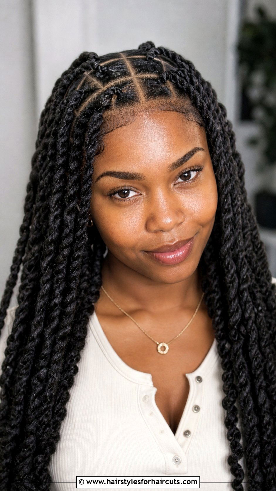 Triangle Part Twist Locs - 25 twist locks hairstyles - 25 twist locks hairstyles