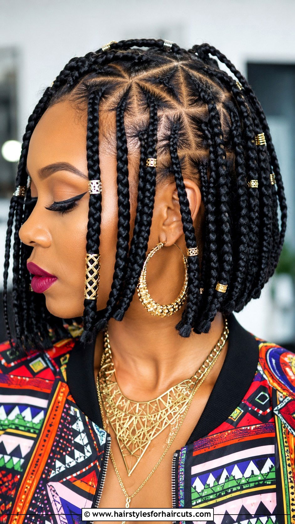 Tribal Braided Bob - 25 braided bob hairstyles for black hair - 25 braided bob hairstyles for black hair