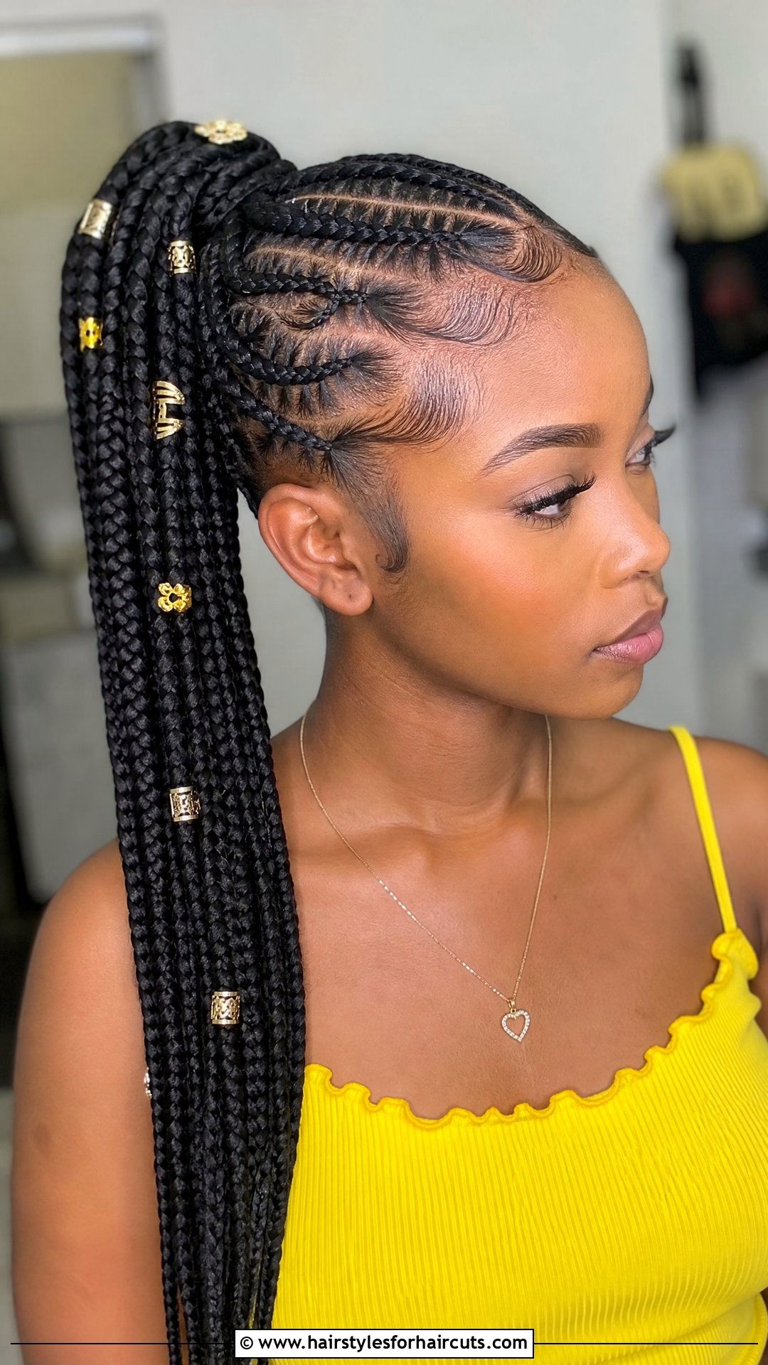 Tribal Braids Ponytail - 25 ponytail braids hairstyles for black hair - 25 ponytail braids hairstyles for black hair