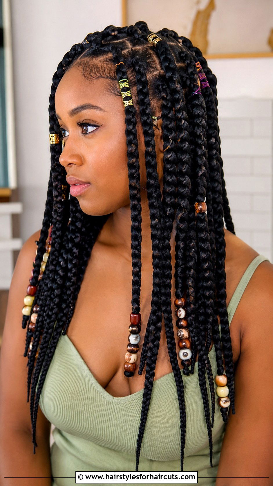 Tribal Braids With Beads - 25 beaded hairstyles - 25 beaded hairstyles