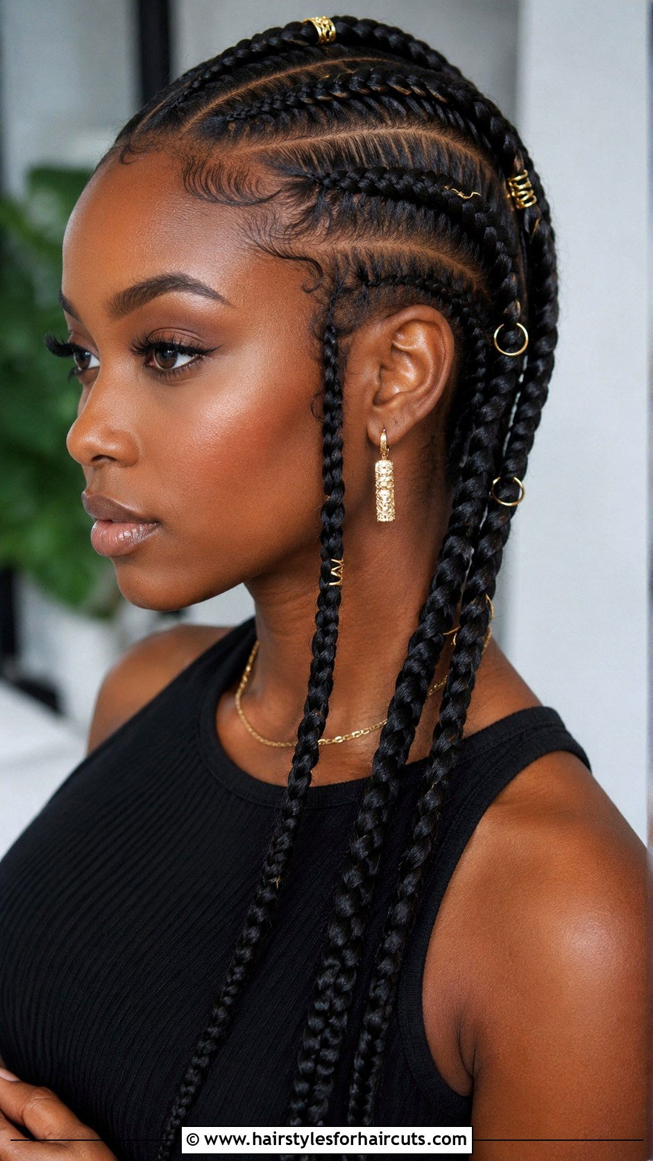Tribal Braids With Cuffs - 25 birthday hairstyles for black girl natural hair - 25 birthday hairstyles for black girl natural hair