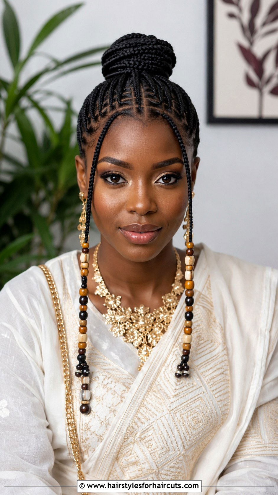 Tribal Fulani Updo Braids - 25 african braids hairstyles - 25 african braids hairstyles