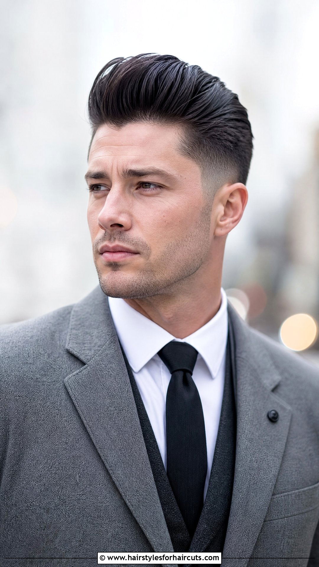 Trimmed Pompadour - 25 trim hairstyles - 25 trim hairstyles