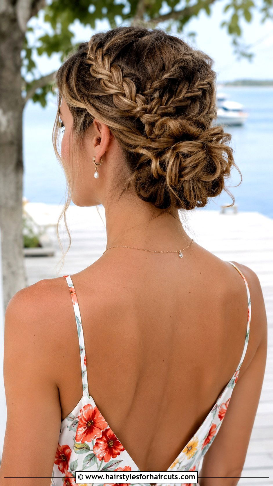 Triple Braid Beach Updo - 25 beach hairstyles for long hair - 25 beach hairstyles for long hair