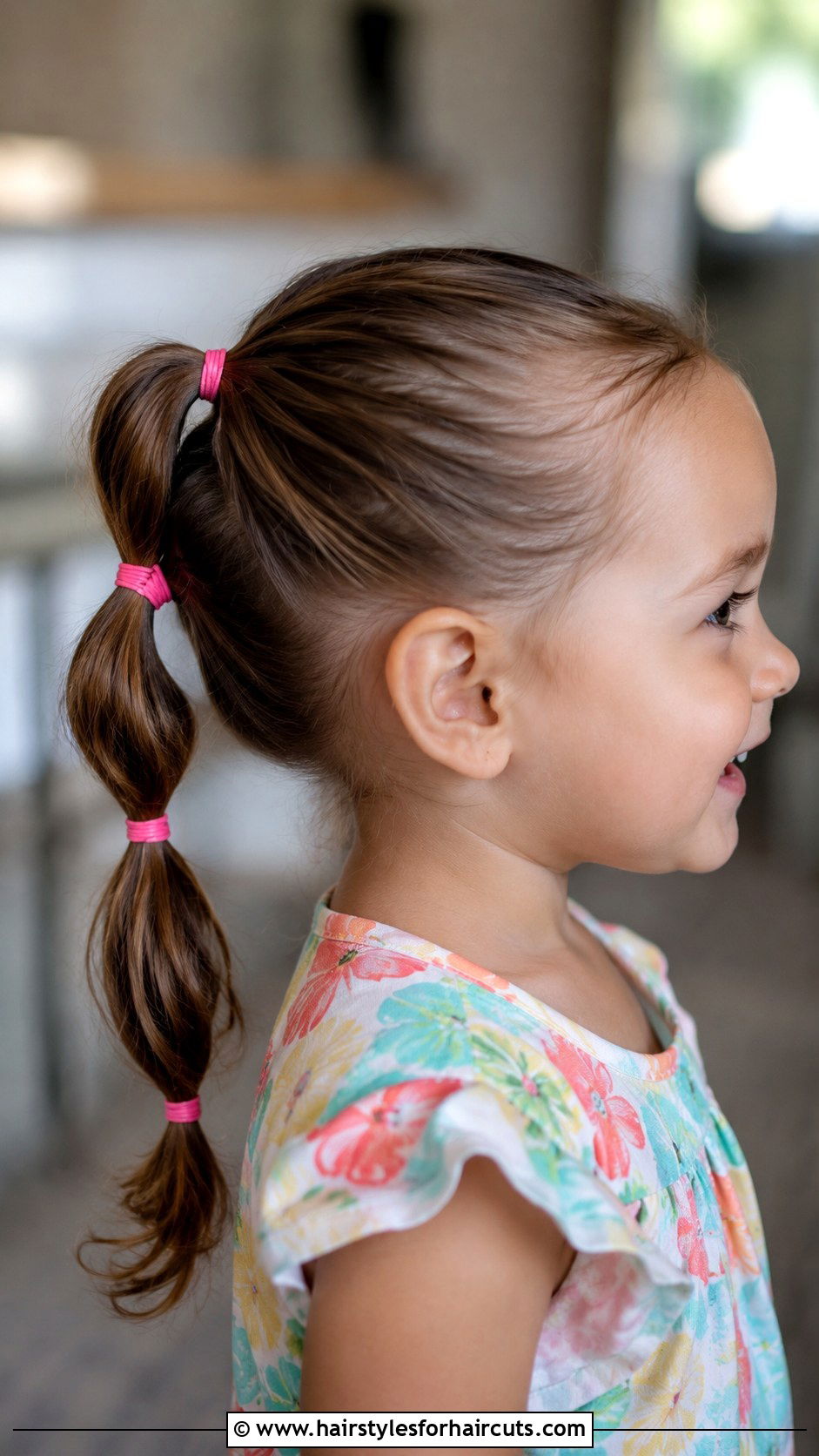 Triple Ponytail Cascade - 25 long hair toddler hairstyles - 25 long hair toddler hairstyles