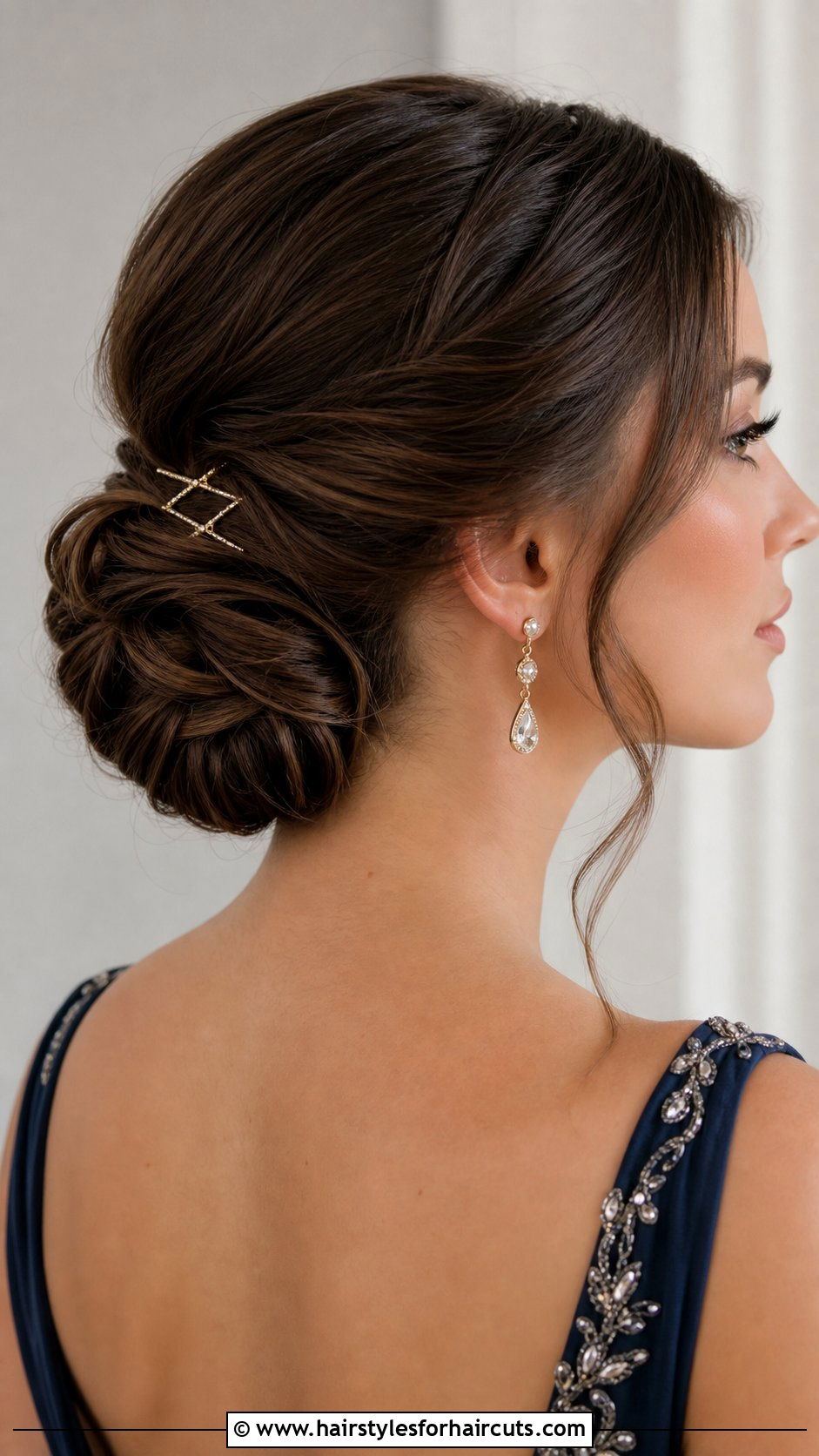Tucked And Pinned Low Bun Wedding Hair - 25 wedding hairstyles shoulder length - 25 wedding hairstyles shoulder length