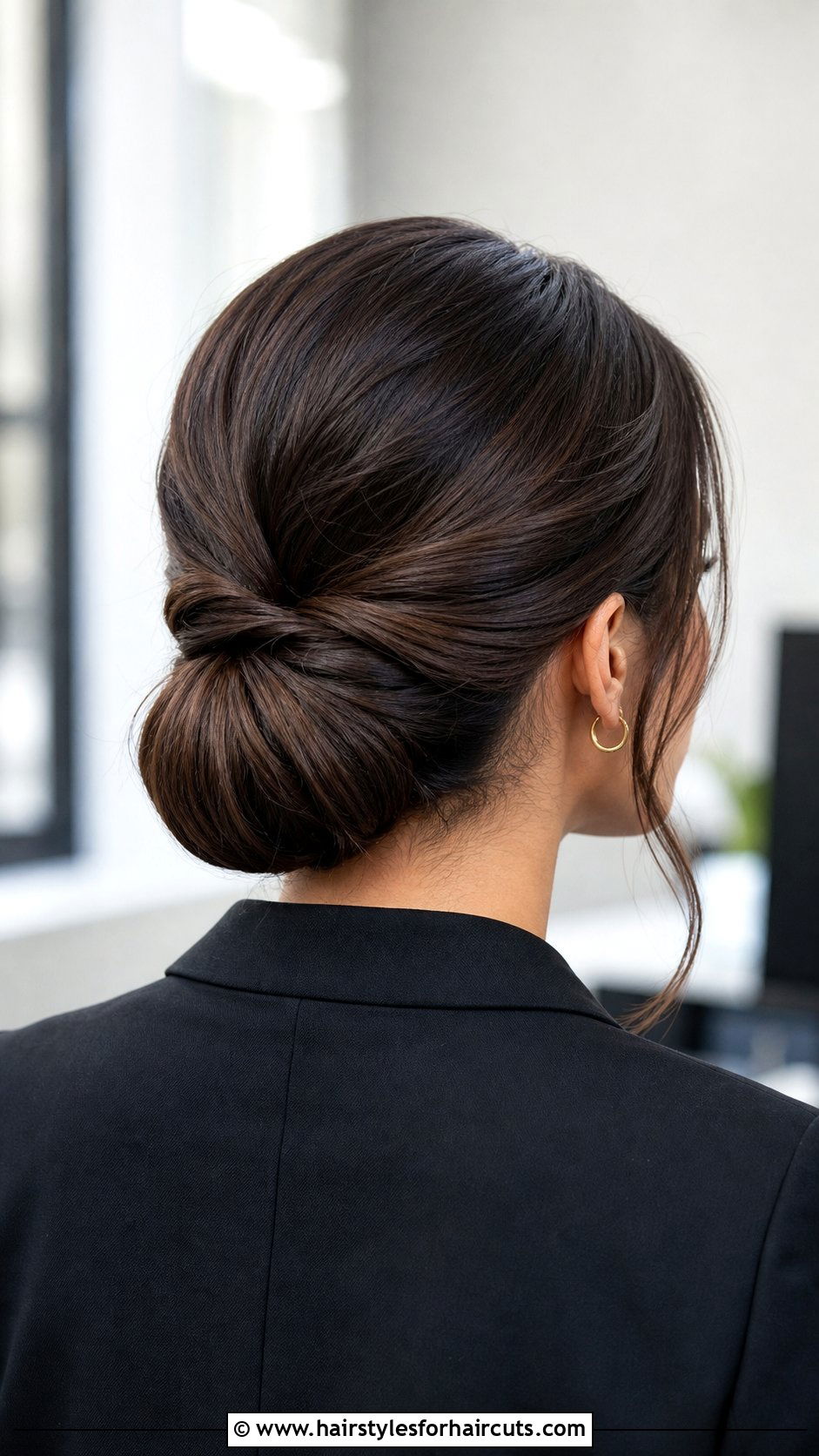 Tucked And Pinned Low Ponytail - 25 hairstyles for long thin hair women - 25 hairstyles for long thin hair women
