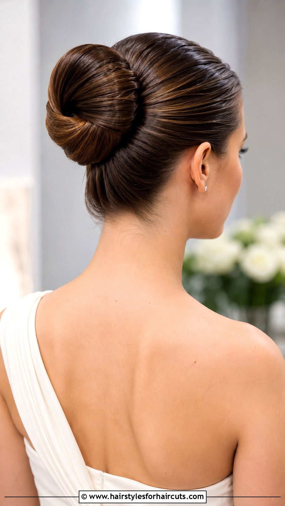 Tucked And Pinned Low Roll - 25 easy hairstyles for wedding - 25 easy hairstyles for wedding