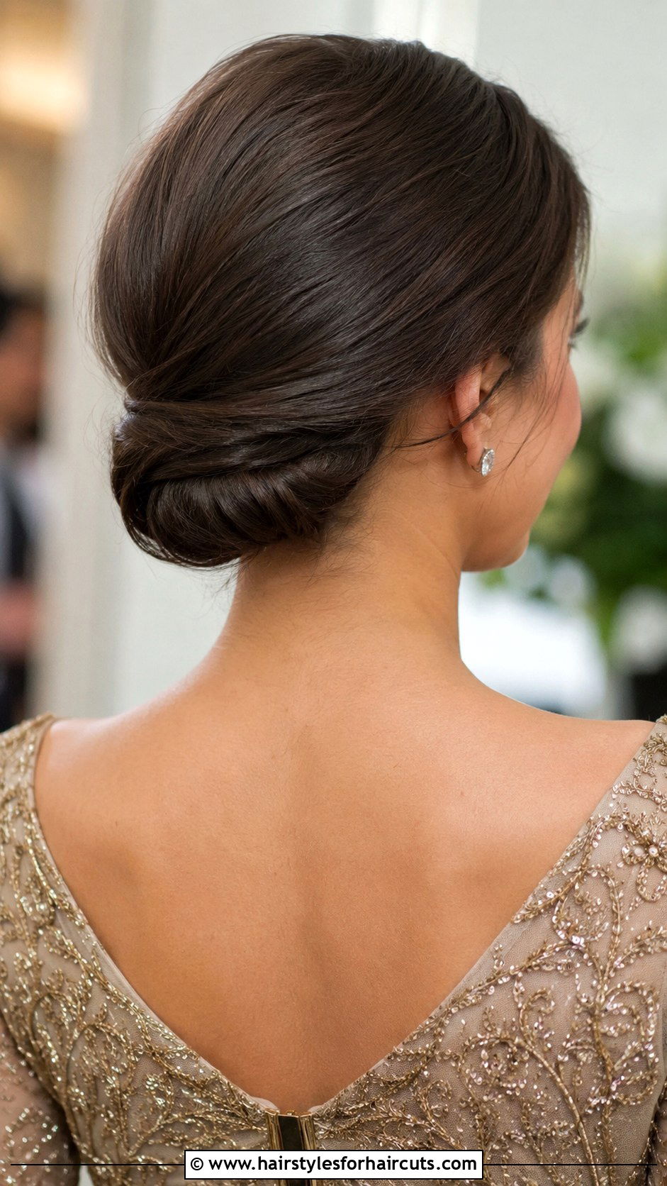 Tucked And Pinned Low Roll - 25 gala hairstyles for medium hair - 25 gala hairstyles for medium hair