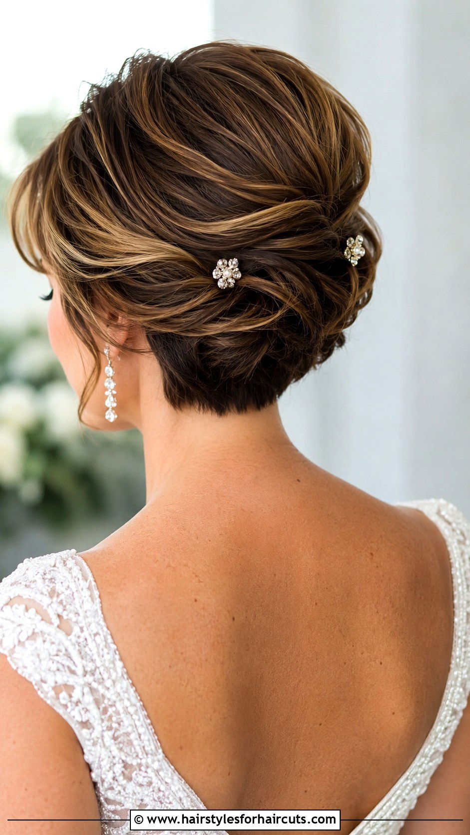 Tucked And Pinned Short Hair - 25 wedding hairstyles for short length hair - 25 wedding hairstyles for short length hair