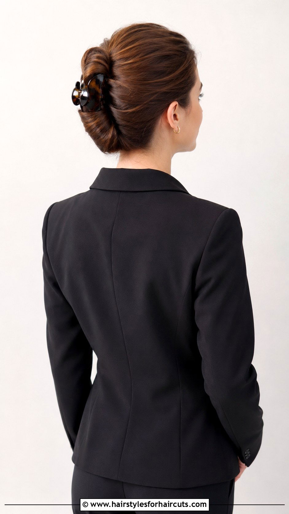 Tucked And Rolled Banana Clip - 25 banana clip hairstyles - 25 banana clip hairstyles