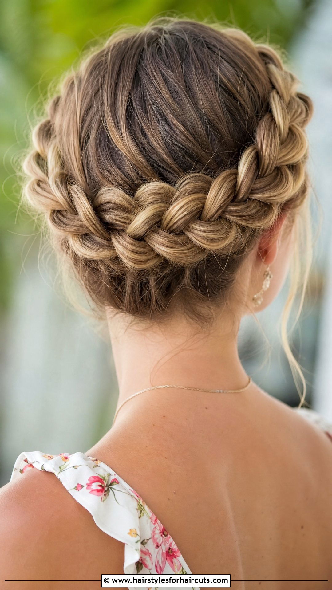 Tucked Braided Crown - 25 formal wedding hairstyles for long hair - 25 formal wedding hairstyles for long hair