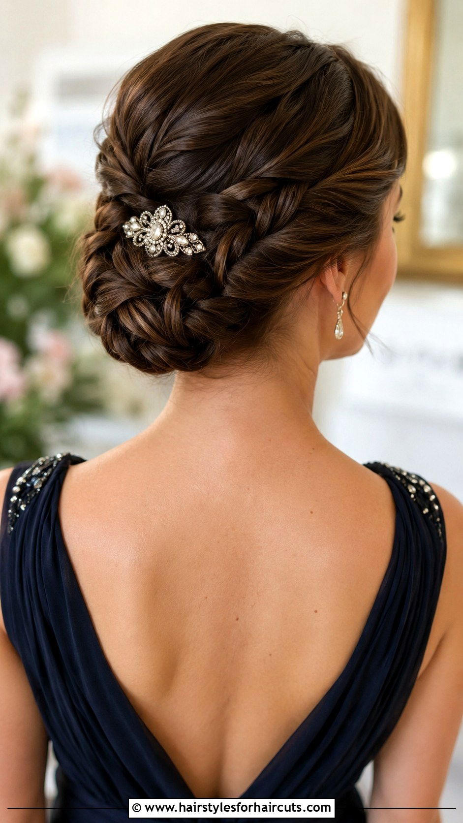 Tucked Braided Updo - 25 elegant wedding hairstyles - 25 elegant wedding hairstyles