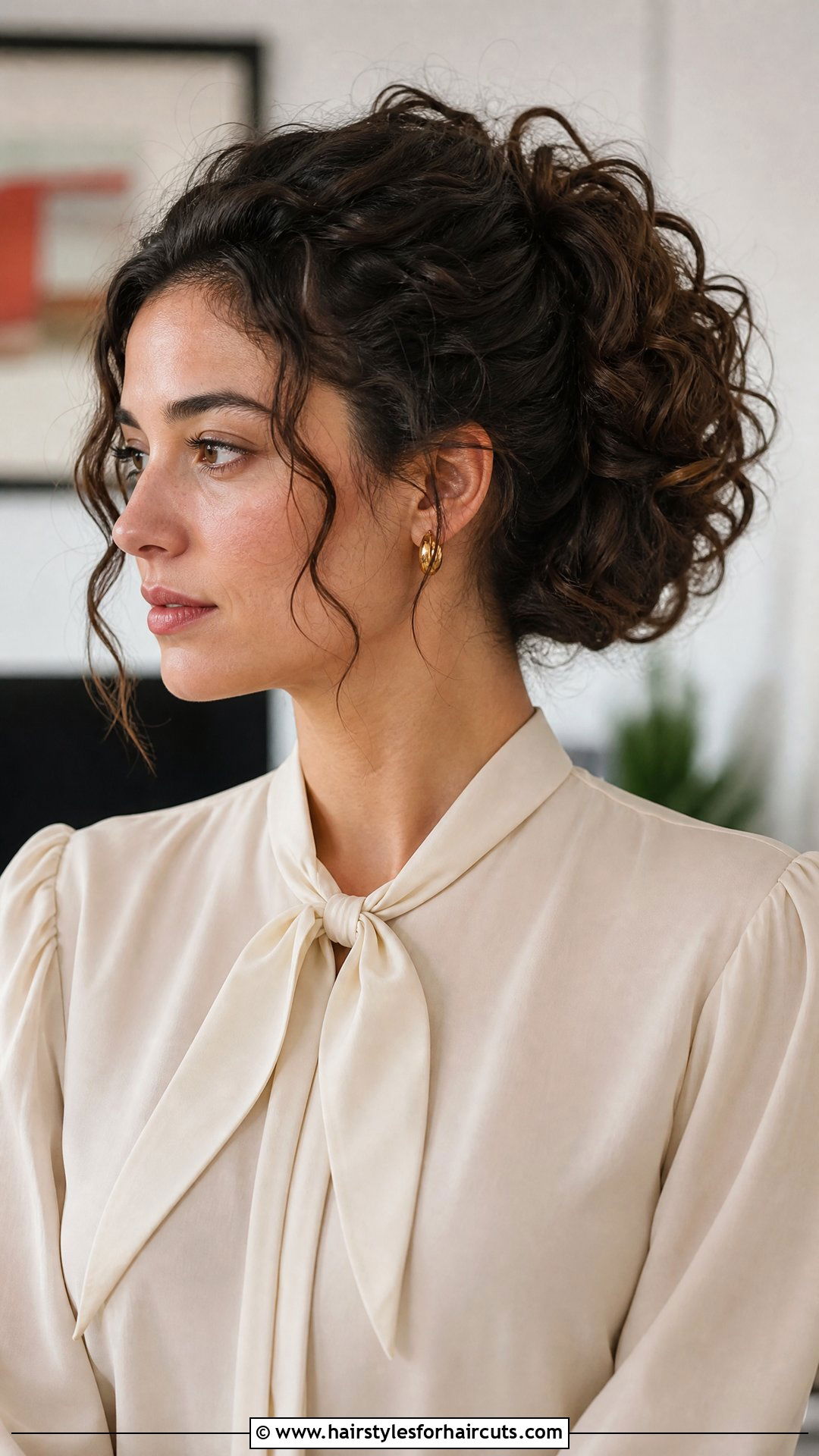 Tucked Curly Ponytail - 25 womens professional hairstyles for curly hair - 25 womens professional hairstyles for curly hair