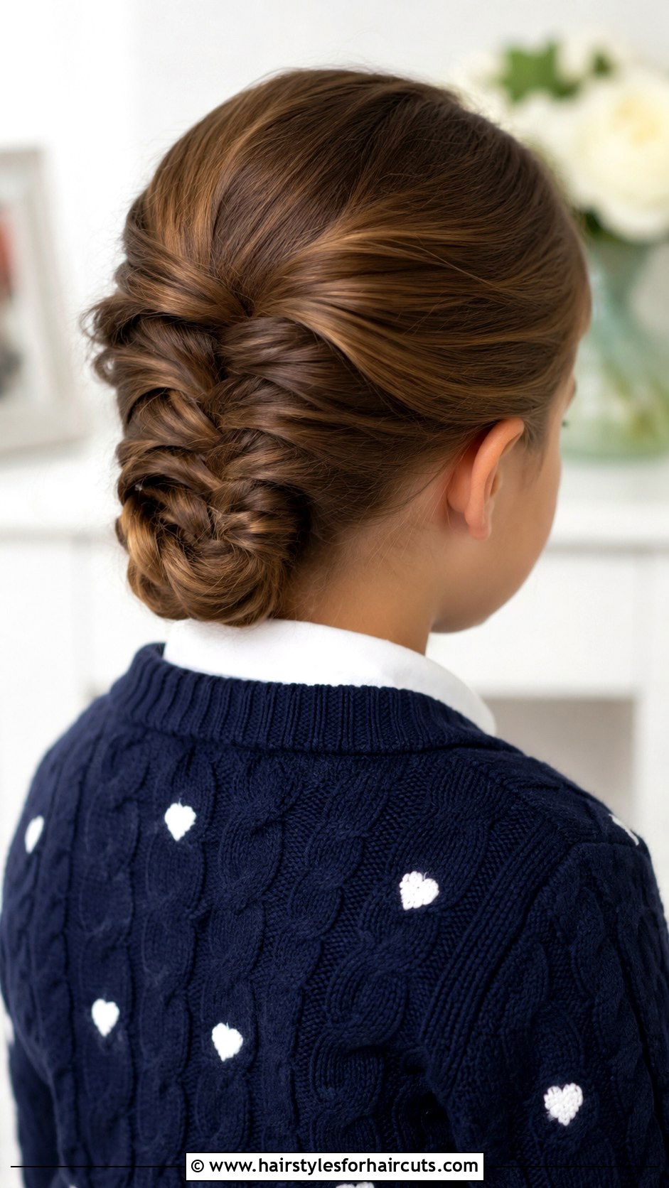 Tucked Fishtail Braid - 25 elementary school long hair picture day hairstyles - 25 elementary school long hair picture day hairstyles