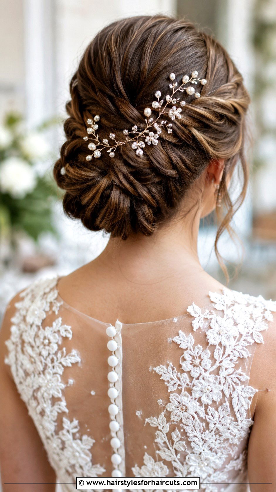 Tucked Fishtail Updo - 25 elegant wedding hairstyles for long hair - 25 elegant wedding hairstyles for long hair