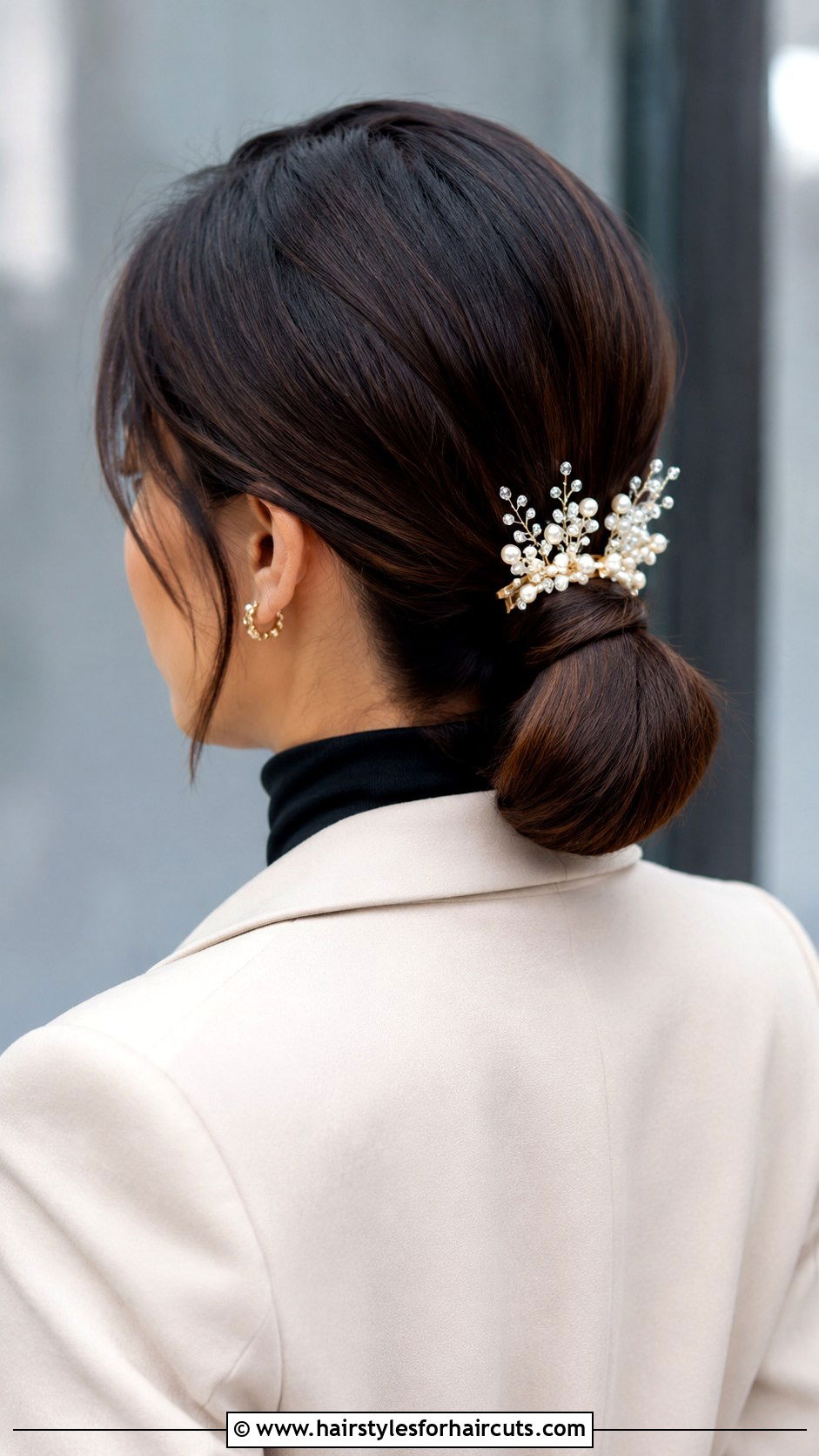 Tucked Low Ponytail With Hair Comb - 25 hairstyles with hair comb - 25 hairstyles with hair comb
