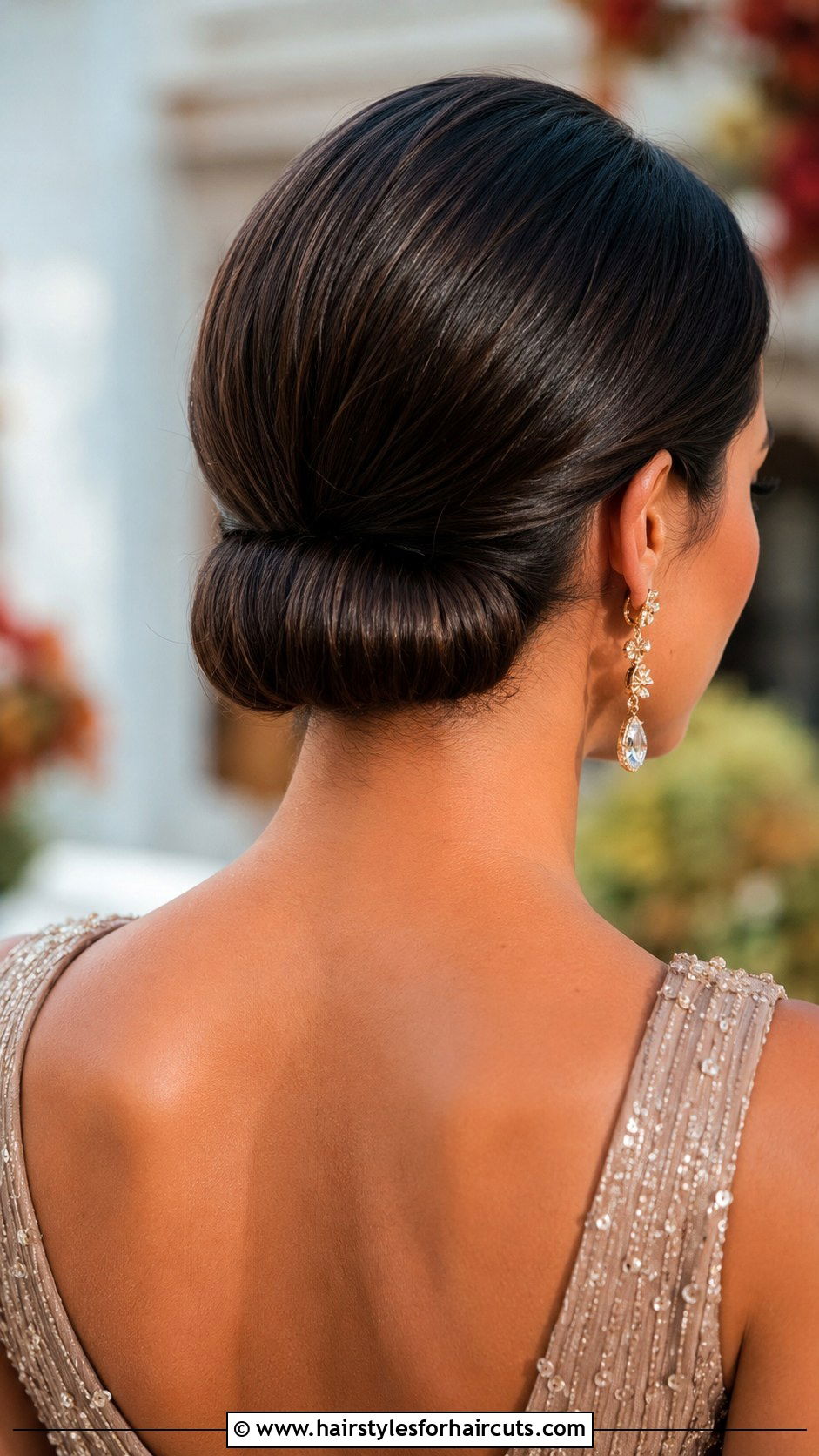 Tucked Low Roll With Hair Extensions - 25 hair extension hairstyles for wedding - 25 hair extension hairstyles for wedding