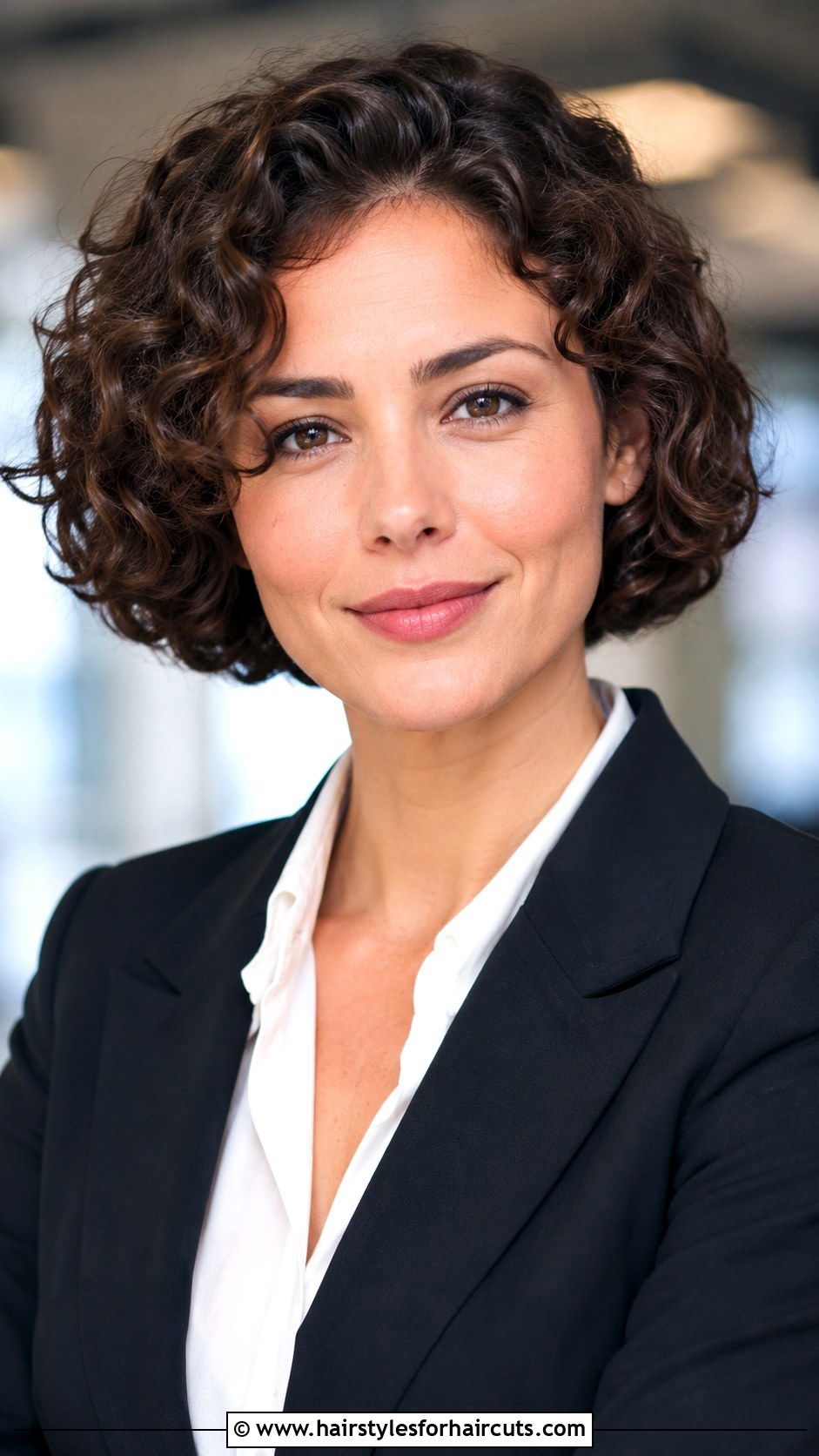Tucked Under Curly Bob - 25 curly hairstyles - 25 curly hairstyles