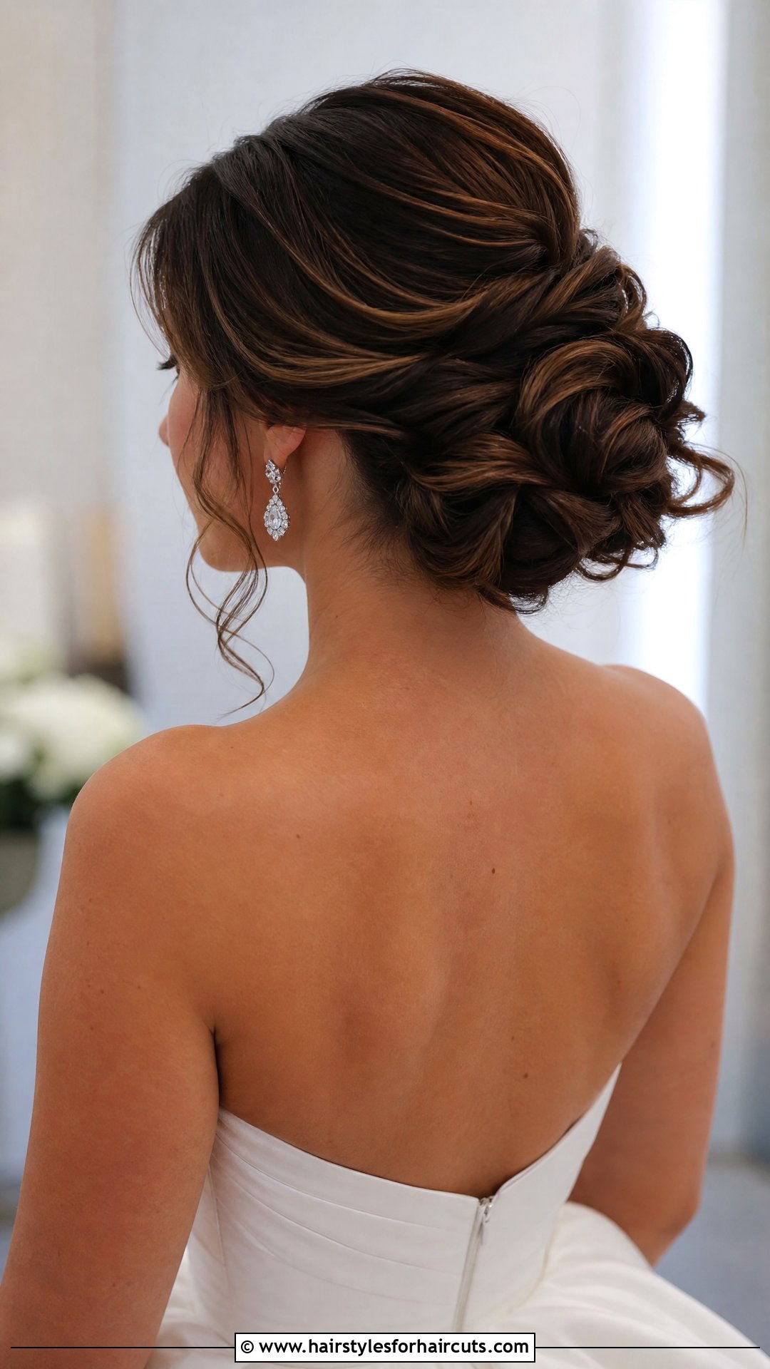 Tucked Wavy Chignon Formal - 25 formal hairstyles for wavy hair - 25 formal hairstyles for wavy hair