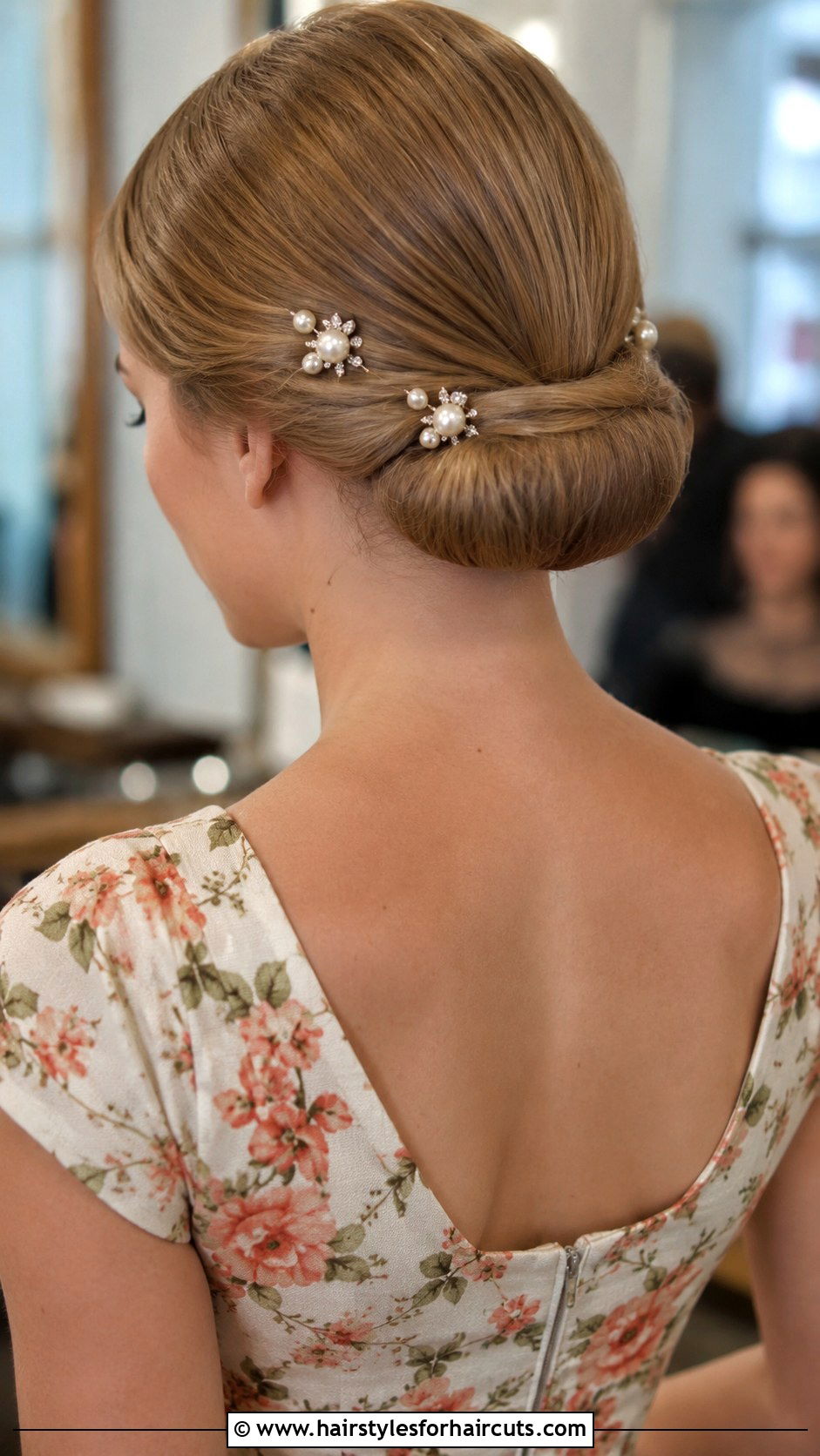 Tucked and Pinned Low Roll - 25 bridesmaid hairstyles shoulder length hair - 25 bridesmaid hairstyles shoulder length hair