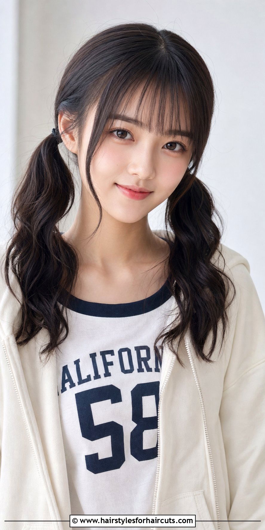 Twin Tails With Loose Curls - 25 japan hairstyles girl - 25 japan hairstyles girl