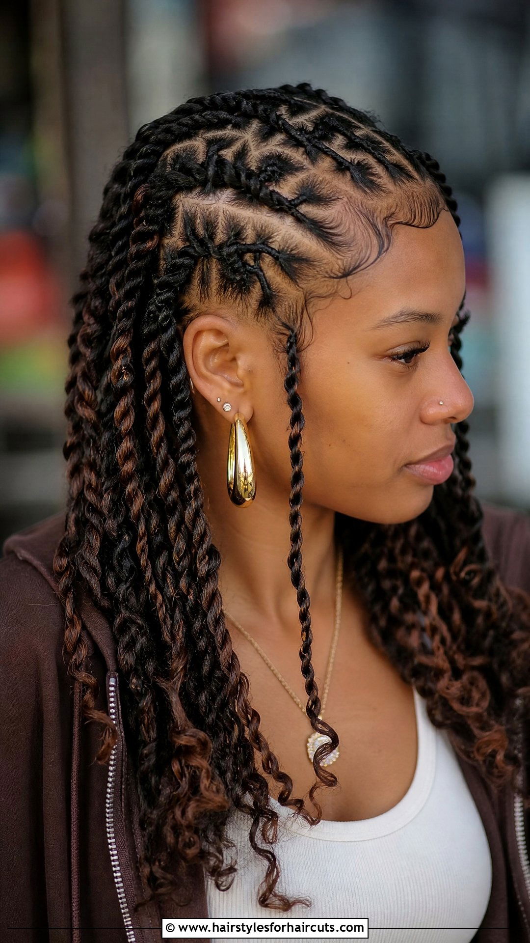Twist And Braid Combo - 25 twist hairstyles for natural hair - 25 twist hairstyles for natural hair